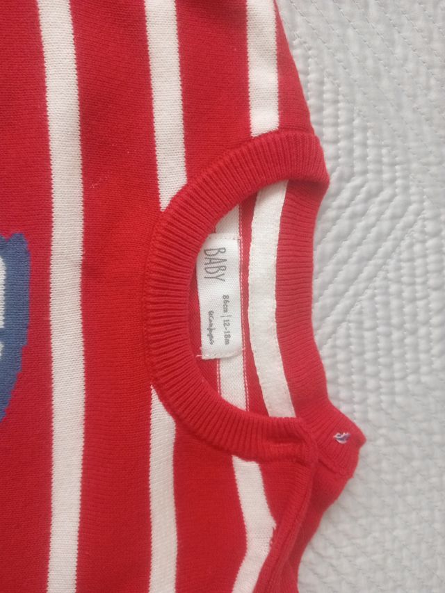 Jersey niño rayas rojas y azules