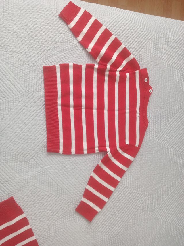 Jersey niño rayas rojas y azules