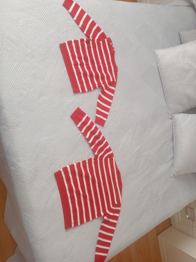 Jersey niño rayas rojas y azules