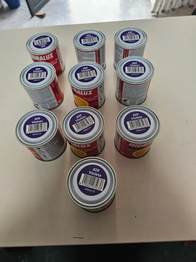 Pintura Plástica Satinada Violeta HIDRALUX.