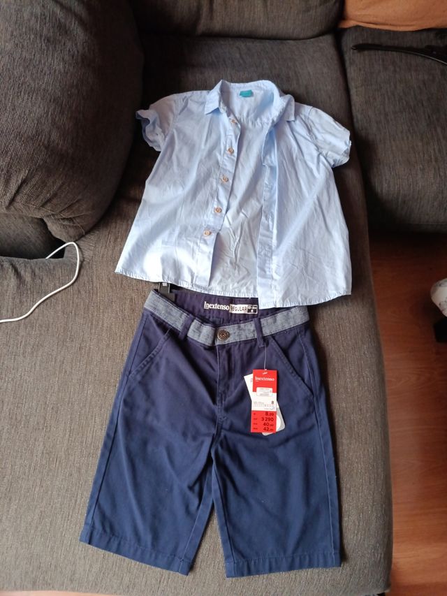 Conjunto Camisa y Pantalón Corto 8 Años
