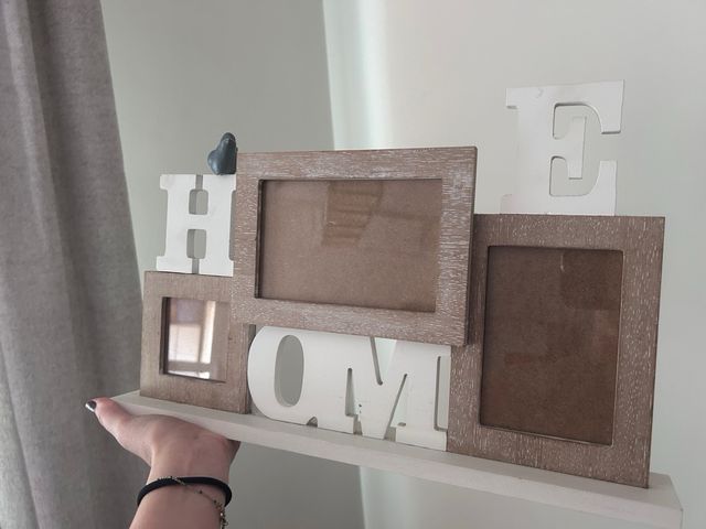 Marco de fotos HOME madera