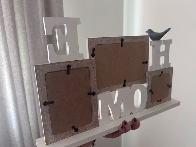 Marco de fotos HOME madera