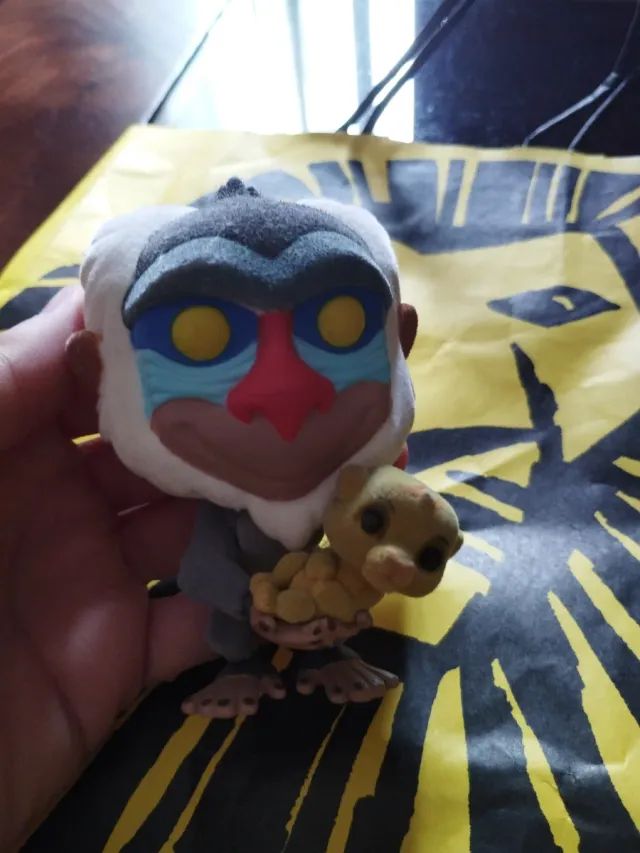 Funko Pop Rey León Rafiki con Simba