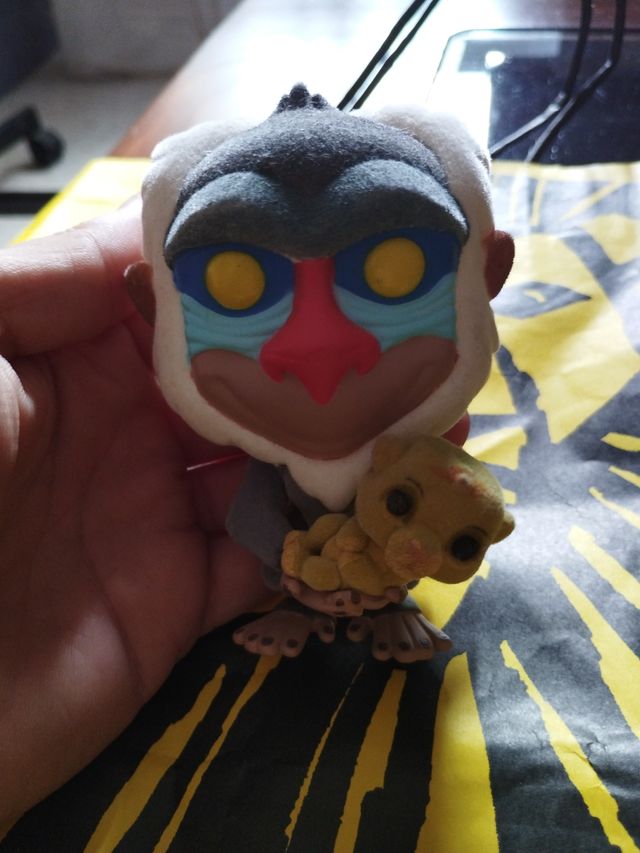Funko Pop Rey León Rafiki con Simba