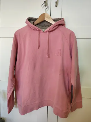 Sudadera rosa con capucha Talla M