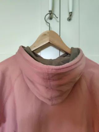 Sudadera rosa con capucha Talla M