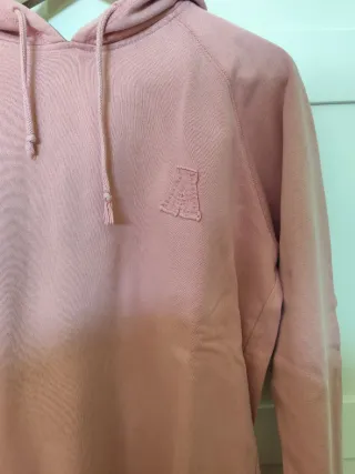 Sudadera rosa con capucha Talla M