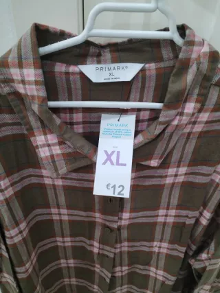 Camisa de cuadros Primark Talla XL