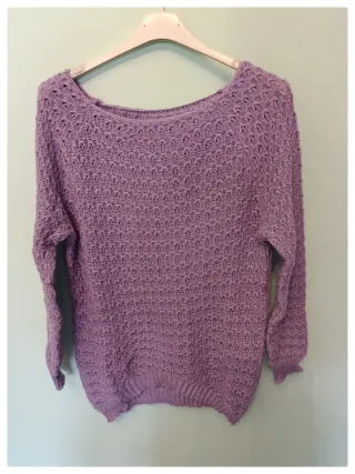 Jersey morado tejido