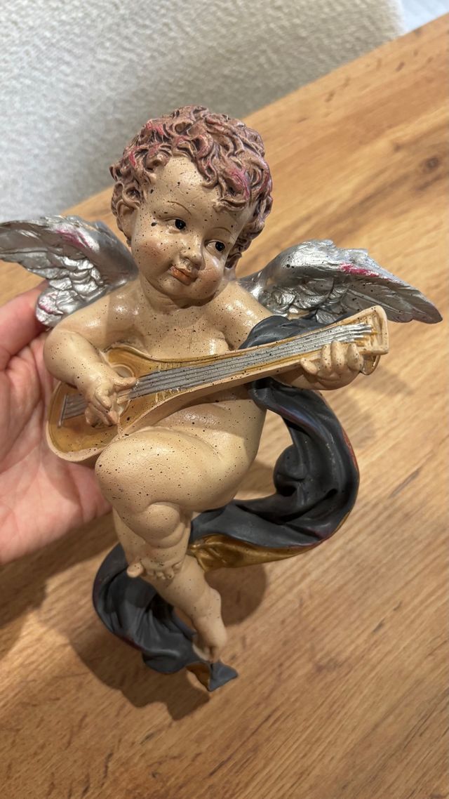 Figura antigua angel porcelana