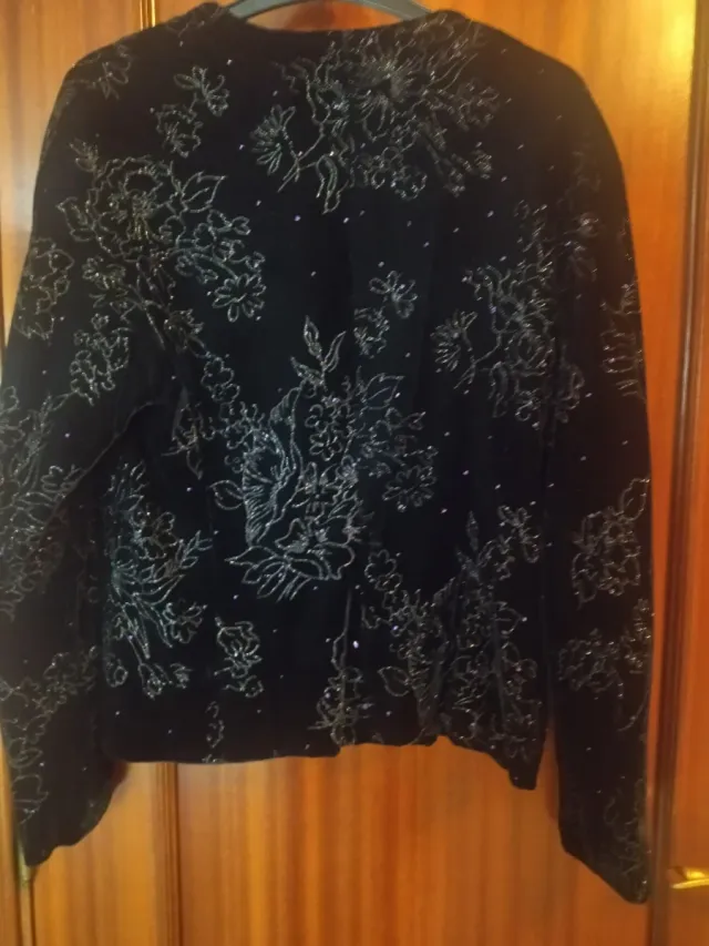 Chaqueta Terciopelo Brocado y strass