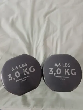 2 Mancuernas 3 kg
