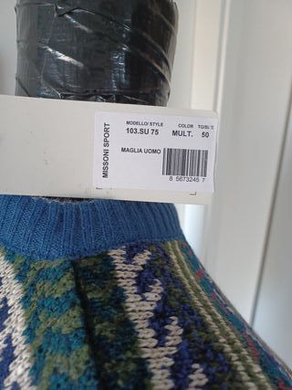 Maglia Missoni Uomo Nuova con Cartellino