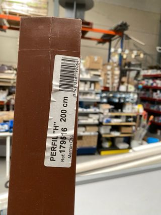 Perfil H para unir celosías