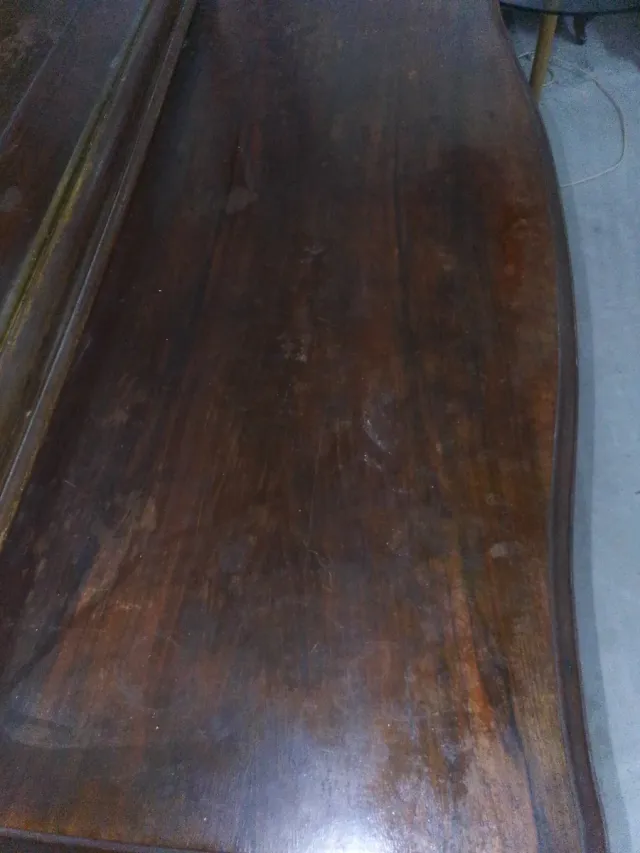 Tocador antiguo madera con espejo