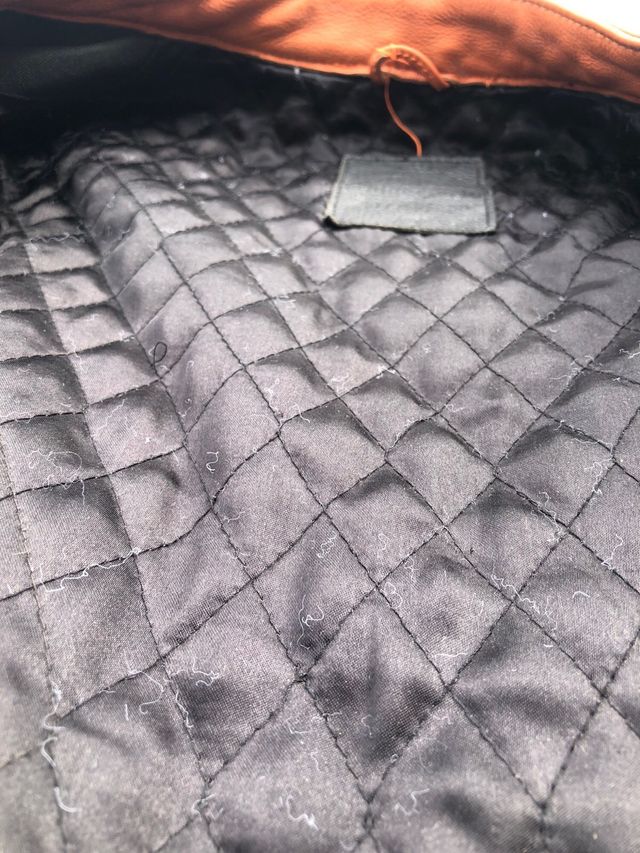 Chaqueta Moto Negra y Naranja