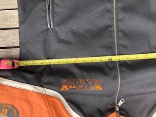 Chaqueta Moto Negra y Naranja