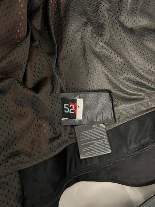 Traje de moto Dainese cuero negro/rojo