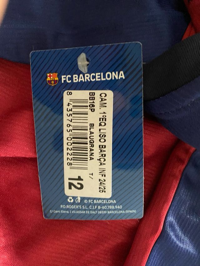 Equipación FC Barcelona 24/25 Talla 12