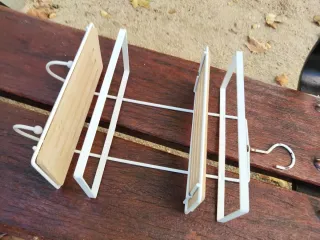 Estantería Ducha Baño aseo Metal Madera bambú