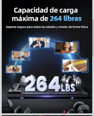 Cinta de correr plegable