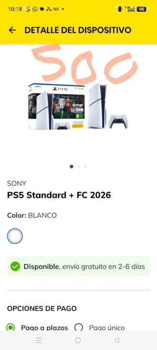 Sony PS5 Standard + FC 2026 Blanca