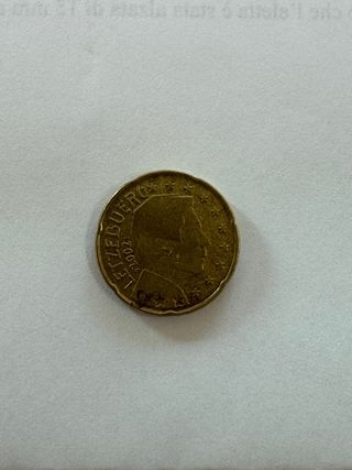 Moneta 0.20 cent.euro  Lussemburgo 2002