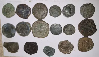 Lotto 17 monete antiche bizantine e iberiche! Rare