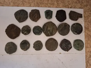 Lotto 17 monete antiche bizantine e iberiche! Rare