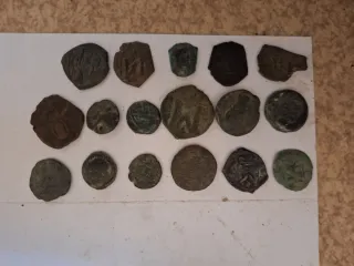 Lotto 17 monete antiche bizantine e iberiche! Rare