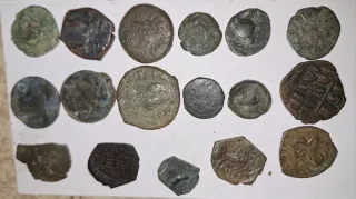Lotto 17 monete antiche bizantine e iberiche! Rare