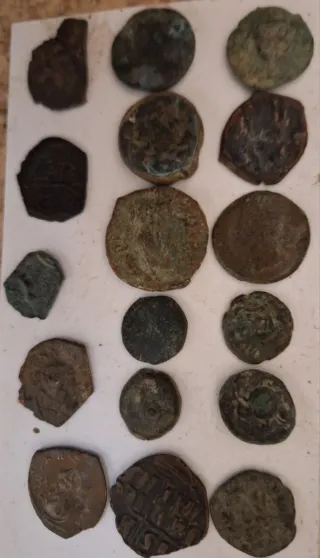 Lotto 17 monete antiche bizantine e iberiche! Rare