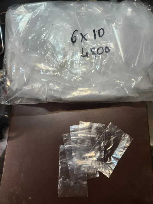 4800 sacchetti di plastica 6x10cm