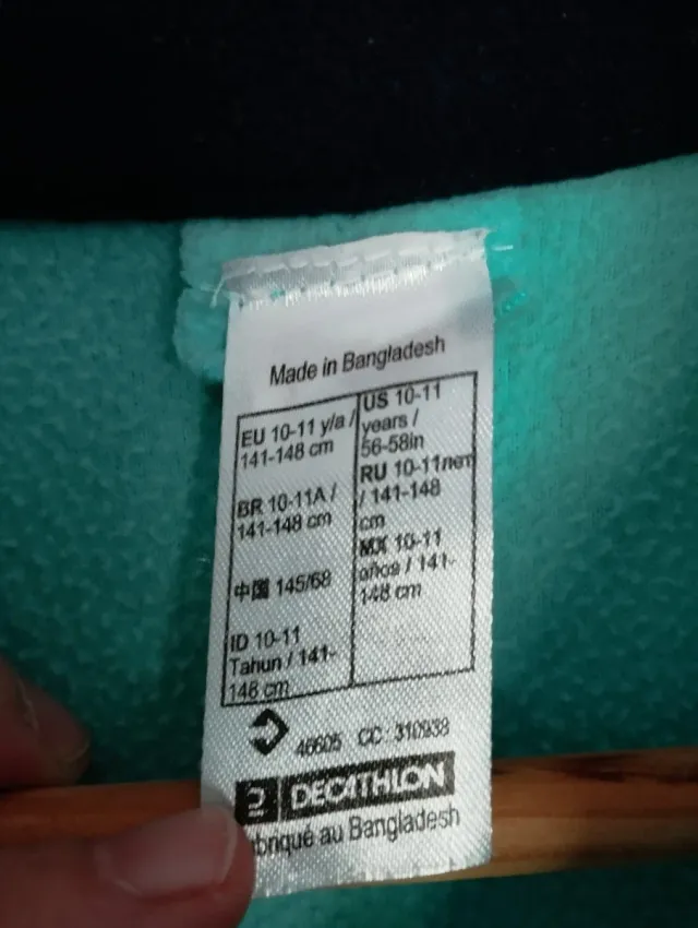 Sudadera infantil Quechua azul