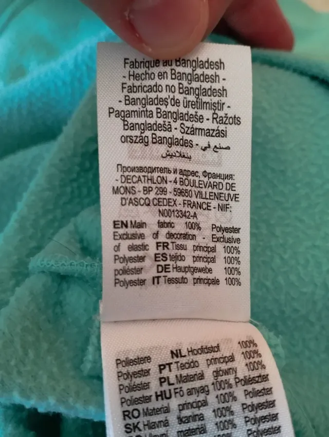 Sudadera infantil Quechua azul