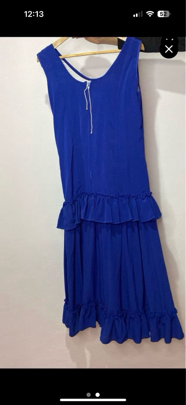 Traje de flamenca azul talla 48