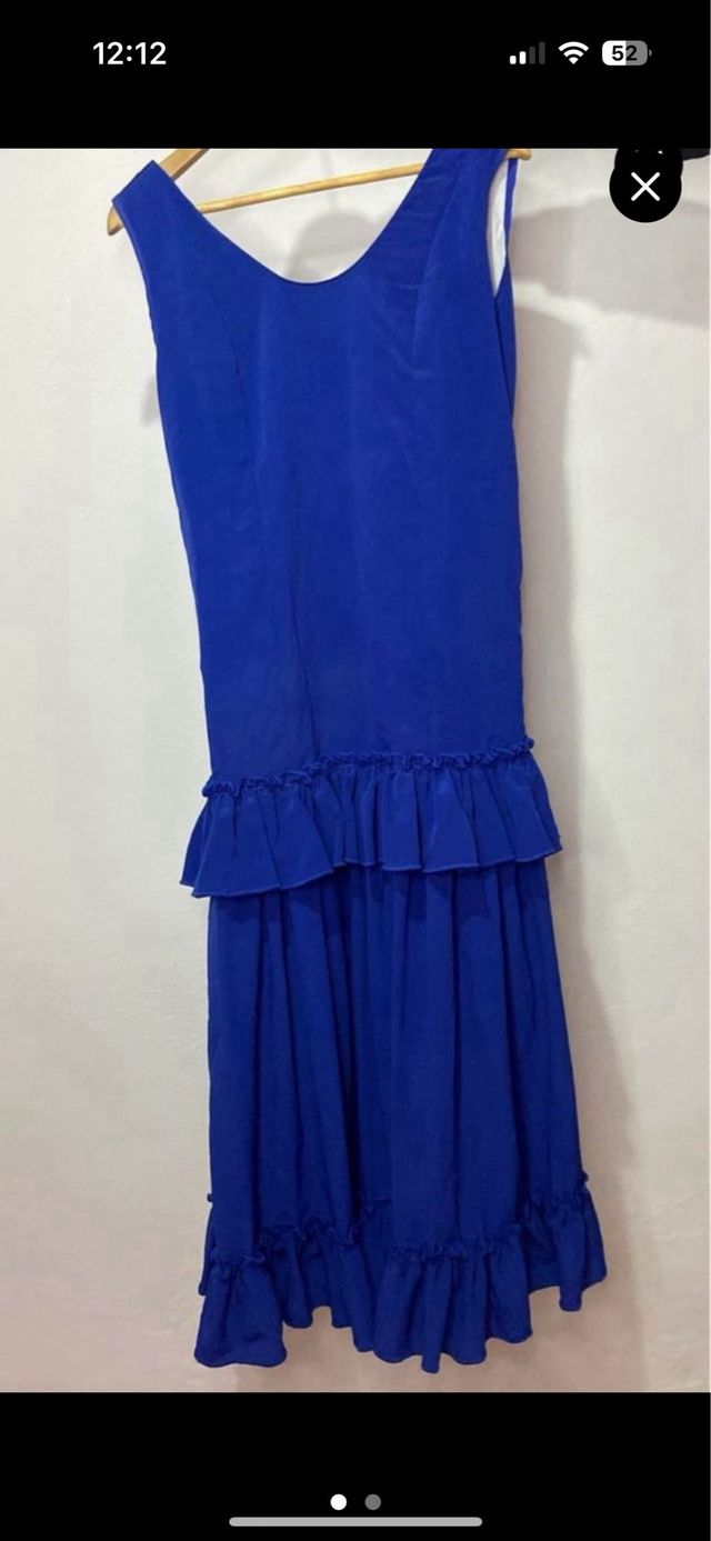 Traje de flamenca azul talla 48