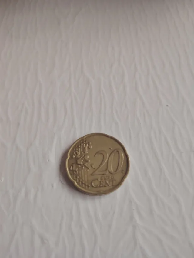 Moneda 20 céntimos Italia 2002