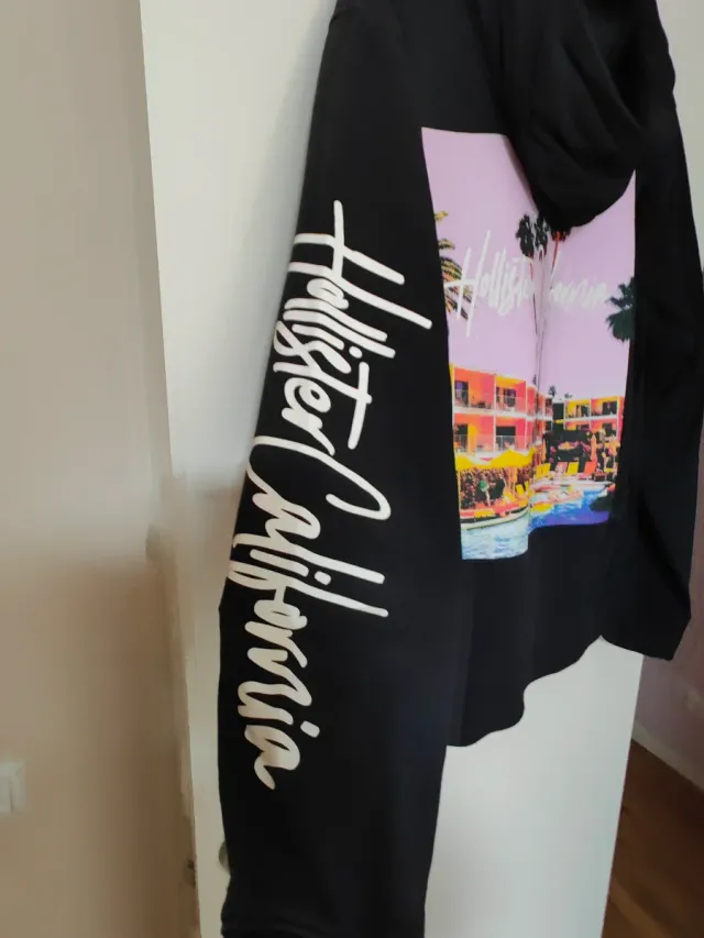 Sudadera Hollister Negra Hombre