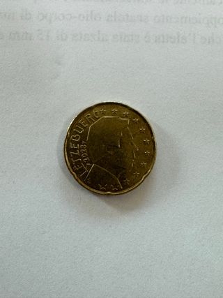 Moneta 0.20 cent.euro Lussemburgo 2023