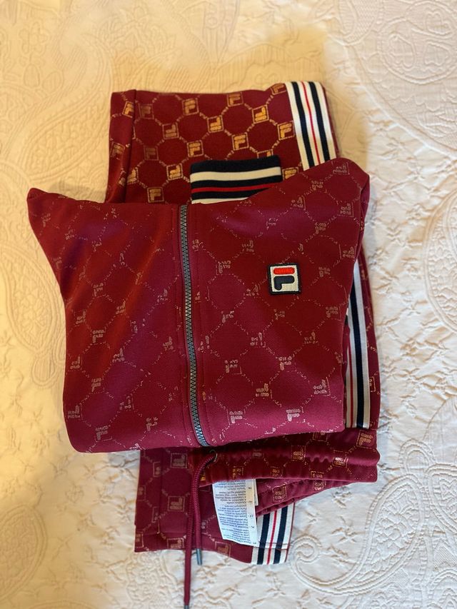 Fato de Treino Fila Vermelho e Dourado