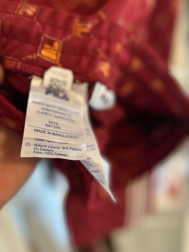 Fato de Treino Fila Vermelho e Dourado