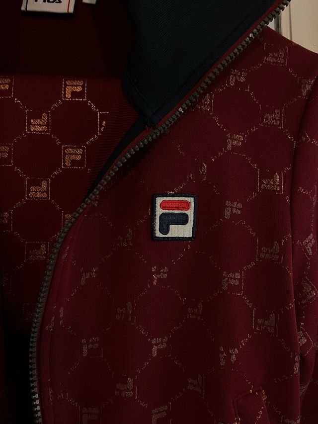 Fato de Treino Fila Vermelho e Dourado