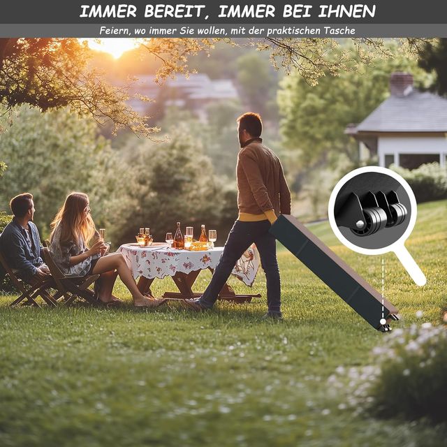 Tenda da giardino 3x6m con 6 pareti