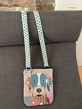 Bolso de hombro con diseño de perro