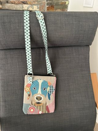 Bolso de hombro con diseño de perro
