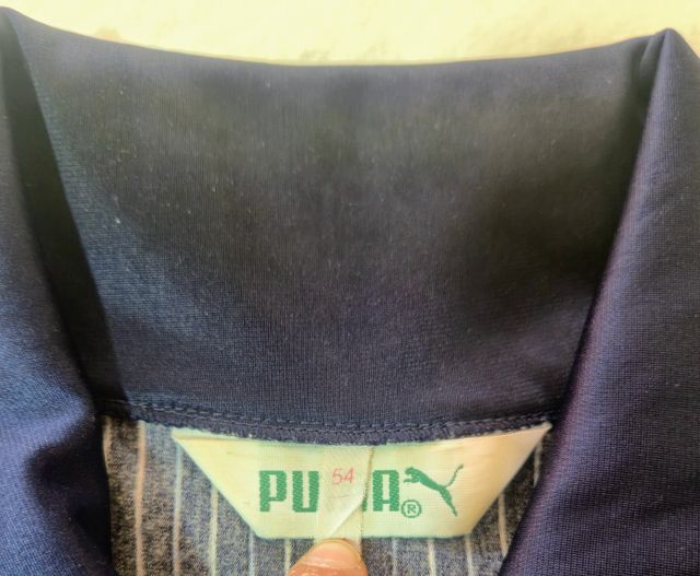 Chaqueta Puma Vintage Rayas Azul y Blanco