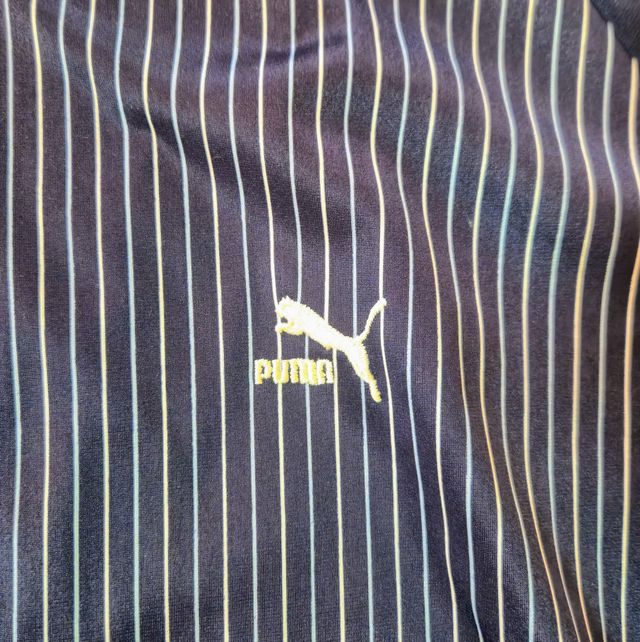 Chaqueta Puma Vintage Rayas Azul y Blanco