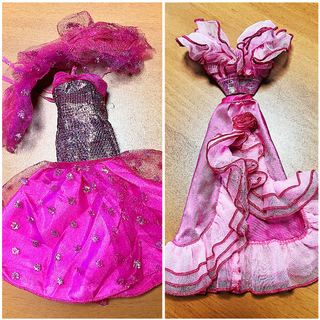 Lotto 2 abiti originali Barbie Mattel anni '80-'90